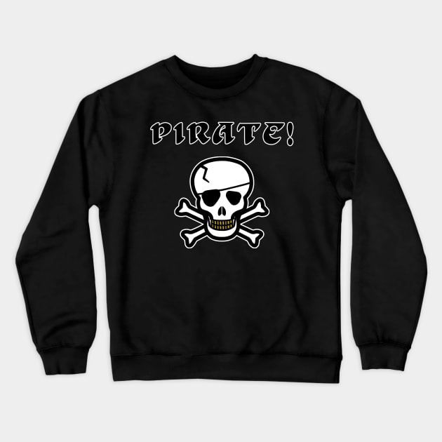 pirate Crewneck Sweatshirt by Mamon